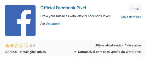 Plugin do Pixel do Facebook